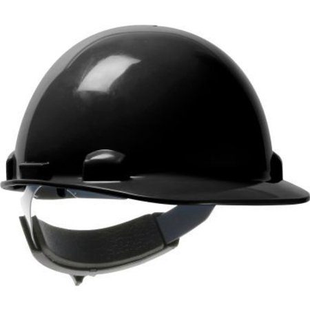 PIP Dynamic Dom Cap Style Dome Hard Hat HDPE Shell, 6-Pt Suspension, Rachet Adjustment, Black 280-HP341SR-11